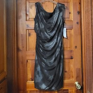 Maggy London Sz14 black semi formal dress
